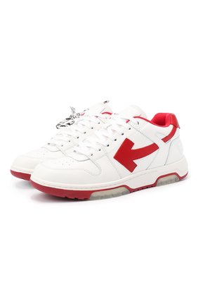 Мужские кожаные кеды out of office OFF-WHITE белого цвета по цене 35900 руб., арт. 0MIA189F20LEA0010125 | Фото 1 Мужские кожаные кеды out of office OFF-WHITE белого цвета, арт. 0MIA189F20LEA0010125 | Фото 1