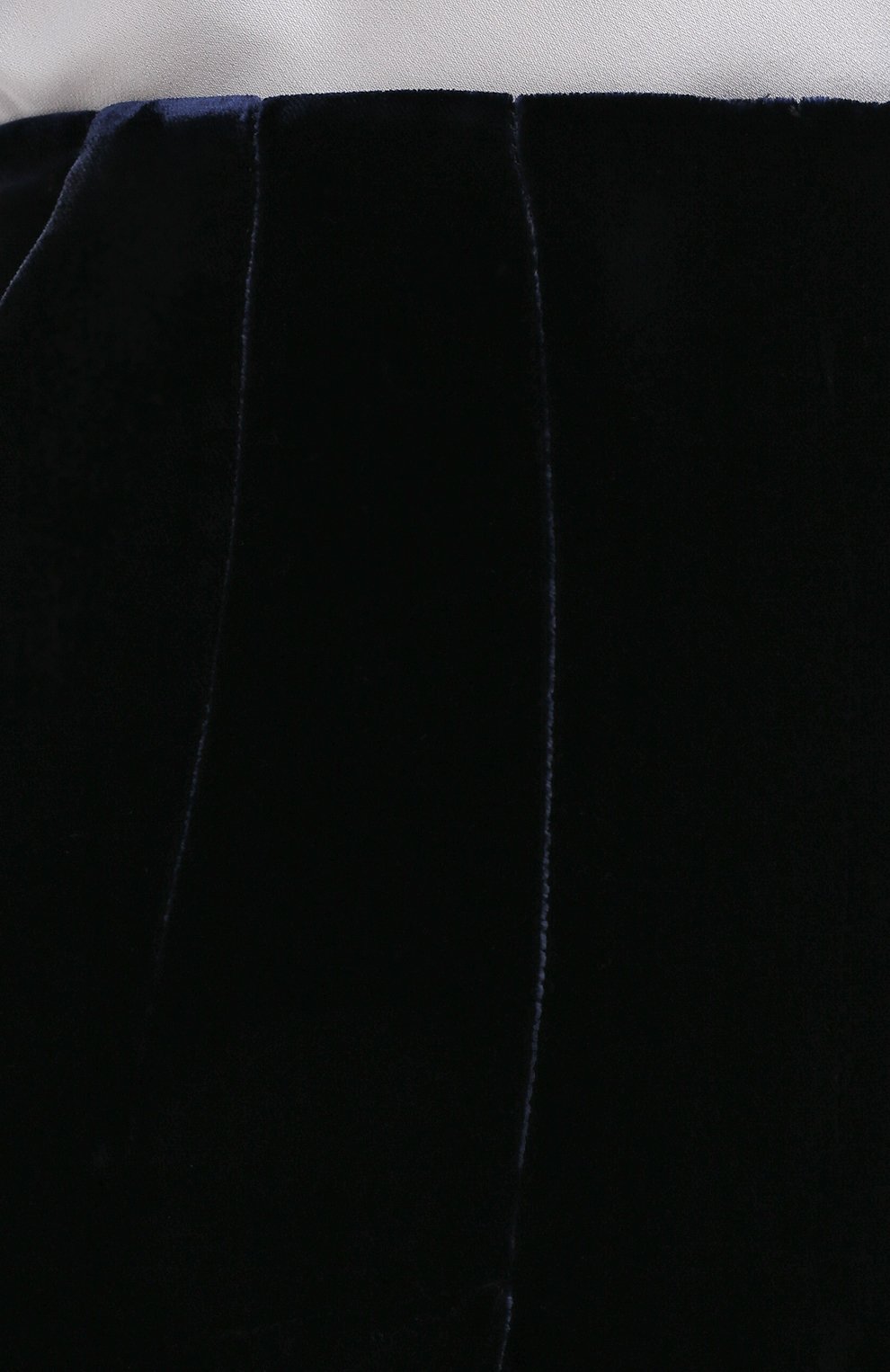 Женские брюки из вискозы и шелка GIORGIO ARMANI синего цвета, арт. 0WHPP0DG/T01FD | Фото 5 (Длина (брюки, джинсы): Стандартные; Женское Кросс-КТ: Брюки-одежда; Силуэт Ж (брюки и джинсы): Прямые; Материал внешний: Вискоза)