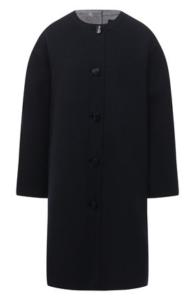Женское шерстяное пальто GIORGIO ARMANI синего цвета по цене 266000 руб., арт. 0WH0L04T/T01VF | Фото 1 Женское шерстяное пальто GIORGIO ARMANI синего цвета, арт. 0WH0L04T/T01VF | Фото 1