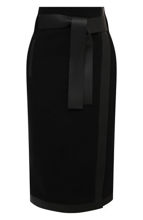 Женская шерстяная юбка TOM FORD черного цвета по цене 281000 руб., арт. GCJ265-FAX698 | Фото 1 Женская шерстяная юбка TOM FORD черного цвета, арт. GCJ265-FAX698 | Фото 1