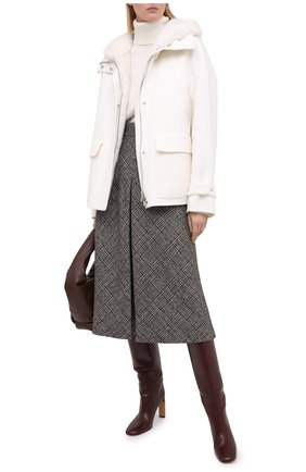 Женское кашемировое пальто KITON белого цвета по цене 1285000 руб., арт. D50684K05I38 | Фото 2 Женское кашемировое пальто KITON белого цвета, арт. D50684K05I38 | Фото 2