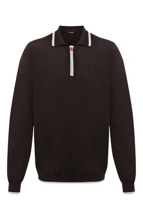 Мужское поло из кашемира и шелка KITON коричневого цвета по цене 232500 руб., арт. UK1185/4XL-8XL | Фото 1 Мужское поло из кашемира и шелка KITON коричневого цвета, арт. UK1185/4XL-8XL | Фото 1