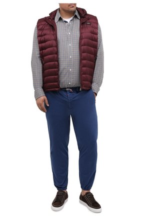Мужской хлопковые джоггеры KITON синего цвета по цене 92200 руб., арт. UFPPZJ02T97/42-52 | Фото 2 Мужской хлопковые джоггеры KITON синего цвета, арт. UFPPZJ02T97/42-52 | Фото 2