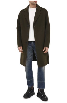 Мужские комбинированные кроссовки GIORGIO ARMANI темно-синего цвета по цене 59950 руб., арт. X2C666/XM633 | Фото 2 Мужские комбинированные кроссовки GIORGIO ARMANI темно-синего цвета, арт. X2C666/XM633 | Фото 2