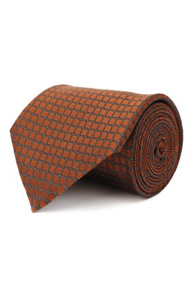 Мужской шелковый галстук ERMENEGILDO ZEGNA светло-коричневого цвета по цене 15850 руб., арт. Z8D74/1XW | Фото 1 Мужской шелковый галстук ERMENEGILDO ZEGNA светло-коричневого цвета, арт. Z8D74/1XW | Фото 1