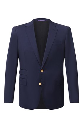 Мужской шерстяной пиджак RALPH LAUREN темно-синего цвета по цене 185500 руб., арт. 798765811 | Фото 1 Мужской шерстяной пиджак RALPH LAUREN темно-синего цвета, арт. 798765811 | Фото 1