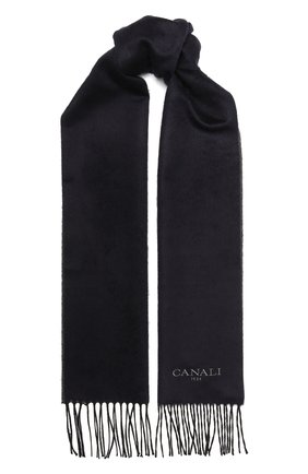 Мужской шарф из шелка и кашемира CANALI темно-синего цвета по цене 29950 руб., арт. 06/TX00179 | Фото 1 Мужской шарф из шелка и кашемира CANALI темно-синего цвета, арт. 06/TX00179 | Фото 1