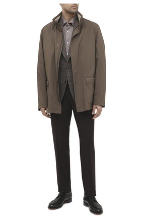 Мужская хлопковая рубашка KITON коричневого цвета по цене 77150 руб., арт. UMCNERCH0749108 | Фото 2 Мужская хлопковая рубашка KITON коричневого цвета, арт. UMCNERCH0749108 | Фото 2