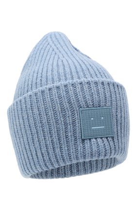 Женский шерстяная шапка ACNE STUDIOS голубого цвета по цене 12050 руб., арт. D40009/W | Фото 1 Женский шерстяная шапка ACNE STUDIOS голубого цвета, арт. D40009/W | Фото 1