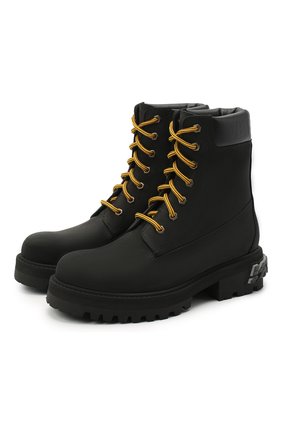 Женские кожаные ботинки VETEMENTS черного цвета по цене 111500 руб., арт. UAH21B0240 2453/W | Фото 1 Женские кожаные ботинки VETEMENTS черного цвета, арт. UAH21B0240 2453/W | Фото 1