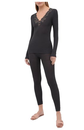 Женские леггинсы ZIMMERLI темно-серого цвета по цене 12100 руб., арт. 370-2948 | Фото 2 Женские леггинсы ZIMMERLI темно-серого цвета, арт. 370-2948 | Фото 2