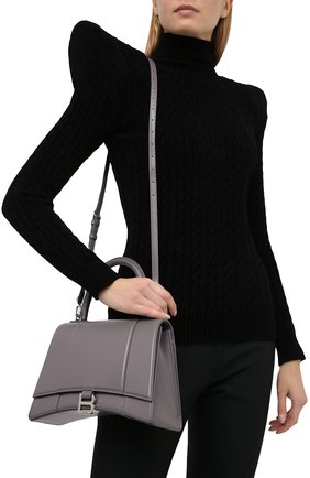 Женская сумка hourglass BALENCIAGA серого цвета по цене 154500 руб., арт. 619668/1QJ4Y | Фото 5 Женская сумка hourglass BALENCIAGA серого цвета, арт. 619668/1QJ4Y | Фото 5