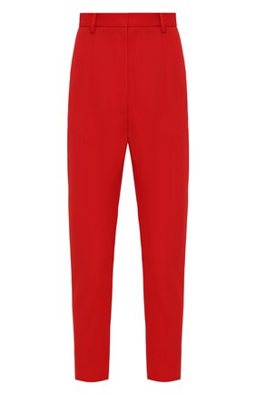 Женские шерстяные брюки ALEXANDER MCQUEEN красного цвета по цене 65950 руб., арт. 585118/QJAAC | Фото 1 Женские шерстяные брюки ALEXANDER MCQUEEN красного цвета, арт. 585118/QJAAC | Фото 1