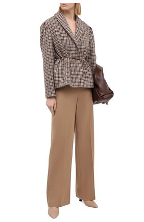 Женские шерстяные брюки ALEXANDER MCQUEEN бежевого цвета по цене 83150 руб., арт. 583746/QKAAM | Фото 2 Женские шерстяные брюки ALEXANDER MCQUEEN бежевого цвета, арт. 583746/QKAAM | Фото 2