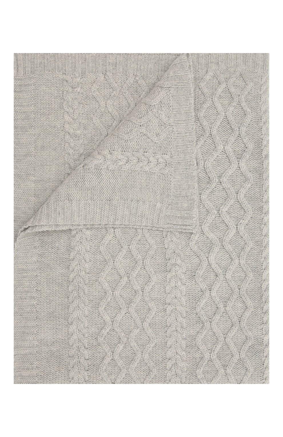 Детского шерстяное одеяло BABY T серого цвета, арт. 20AI162C0 | Фото 1 (Материал: Текстиль, Шерсть)