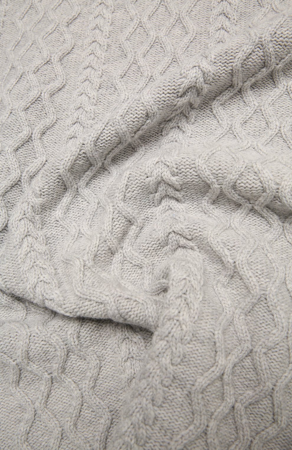 Детского шерстяное одеяло BABY T серого цвета, арт. 20AI162C0 | Фото 3 (Материал: Текстиль, Шерсть)