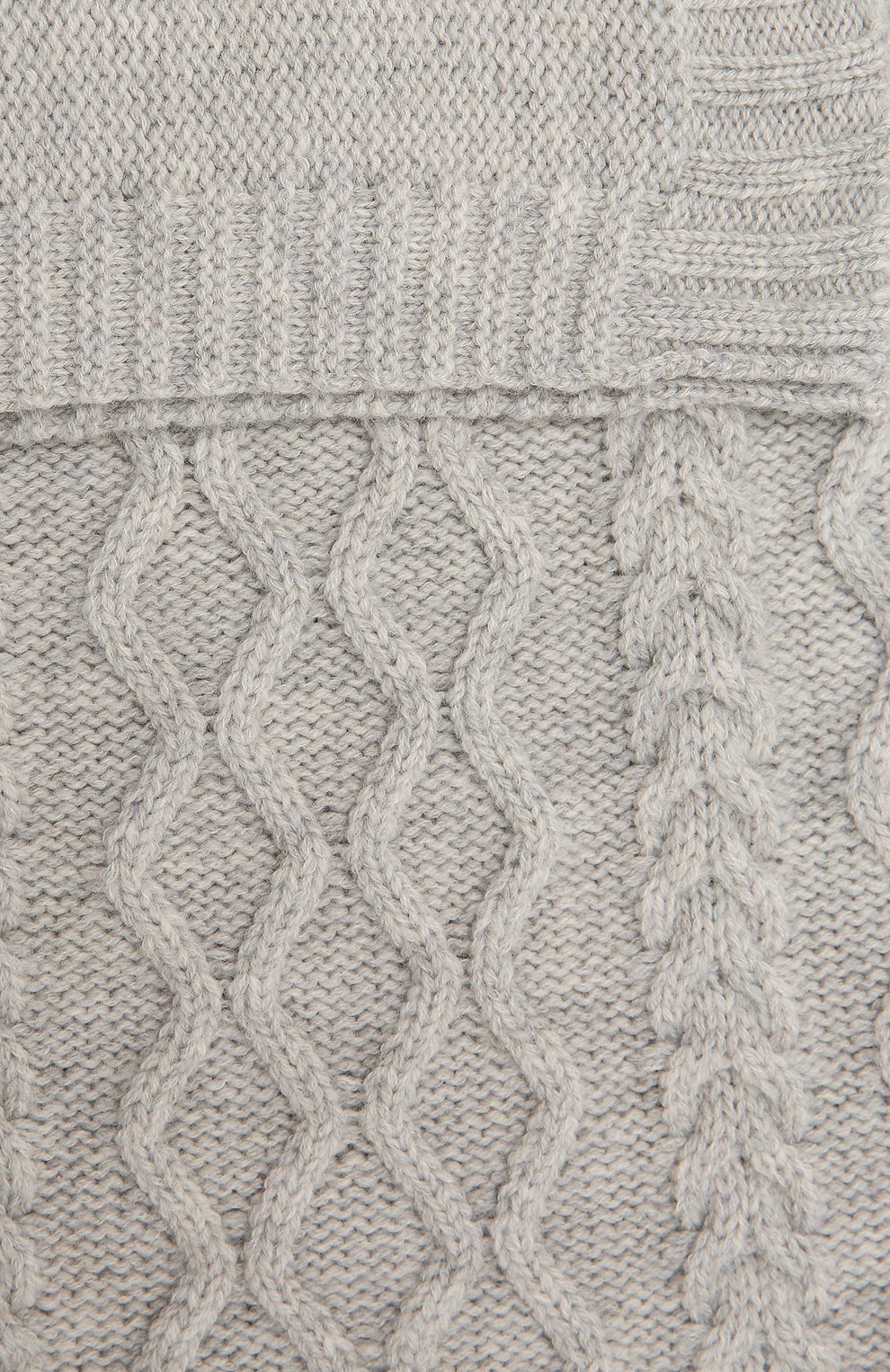 Детского шерстяное одеяло BABY T серого цвета, арт. 20AI162C0 | Фото 4 (Материал: Текстиль, Шерсть)