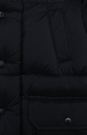 Детского пуховая куртка MONCLER темно-синего цвета по цене 49700 руб., арт. F2-951-1C504-22-53333 | Фото 3 Детского пуховая куртка MONCLER темно-синего цвета, арт. F2-951-1C504-22-53333 | Фото 3