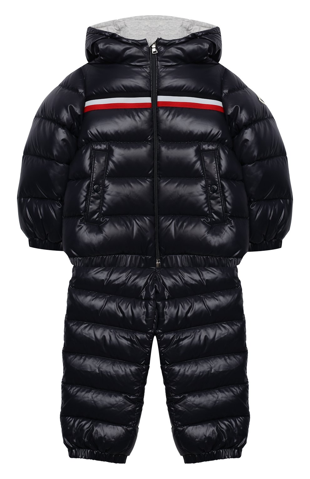 Детского комплект из куртки и комбинезона MONCLER темно-синего цвета, арт. F2-951-1F501-20-68950 | Фото 1