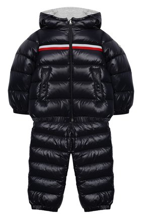 Детского комплект из куртки и комбинезона MONCLER темно-синего цвета по цене 43700 руб., арт. F2-951-1F501-20-68950 | Фото 1 Детского комплект из куртки и комбинезона MONCLER темно-синего цвета, арт. F2-951-1F501-20-68950 | Фото 1