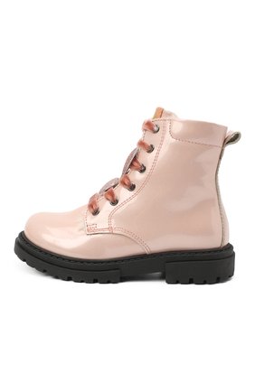 Детские кожаные ботинки с меховой отделкой WALKEY розового цвета, арт. Y1A5-41080-1142/25-29 | Фото 2 (Материал утеплителя: Натуральный мех; Материал внешний: Кожа; Длина стельки: 16,5; высота каблука: 2,5; толщина подошвы: 1,7; ширина носка стельки: 6,2)