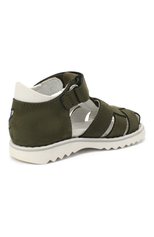 Детские кожаные сандалии WALKEY зеленого цвета, арт. Y1B4-40666-0121 | Фото 3 (Материал внутренний: Натуральная кожа; Региональные ограничения белый список (Axapta Mercury): RU)