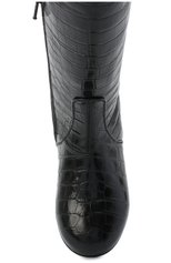Детские кожаные сапоги FENDI черного цвета, арт. JFR311/TC3/27-31 | Фото 4 (Материал внешний: Кожа; Материал внутренний: Натуральная кожа; Региональные ограничения белый список (Axapta Mercury): RU)