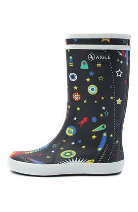 Детские резиновые сапоги AIGLE синего цвета по цене 3995 руб., арт. 3826E3/L0LLY P0P FUN | Фото 2 Детские резиновые сапоги AIGLE синего цвета, арт. 3826E3/L0LLY P0P FUN | Фото 2