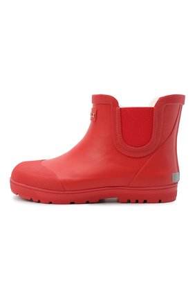 Детские резиновые сапоги AIGLE красного цвета по цене 4930 руб., арт. R10933/CHELSEA KID | Фото 2 Детские резиновые сапоги AIGLE красного цвета, арт. R10933/CHELSEA KID | Фото 2