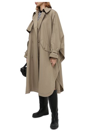 Женский хлопковый плащ STELLA MCCARTNEY бежевого цвета по цене 124000 руб., арт. 600962/SPA13 | Фото 2 Женский хлопковый плащ STELLA MCCARTNEY бежевого цвета, арт. 600962/SPA13 | Фото 2