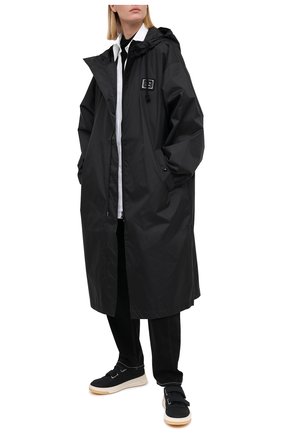 Женский плащ ACNE STUDIOS черного цвета по цене 42500 руб., арт. C90037/W | Фото 2 Женский плащ ACNE STUDIOS черного цвета, арт. C90037/W | Фото 2