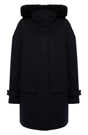 Женское пальто KITON синего цвета по цене 1480000 руб., арт. D50685X04T91 | Фото 1 Женское пальто KITON синего цвета, арт. D50685X04T91 | Фото 1