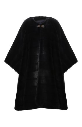Женская меховое пончо LORO PIANA темно-синего цвета по цене 2455000 руб., арт. FAL2282 | Фото 1 Женская меховое пончо LORO PIANA темно-синего цвета, арт. FAL2282 | Фото 1