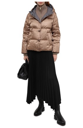 Женский пуховая куртка BRUNELLO CUCINELLI бежевого цвета по цене 339500 руб., арт. MB5868246 | Фото 2 Женский пуховая куртка BRUNELLO CUCINELLI бежевого цвета, арт. MB5868246 | Фото 2
