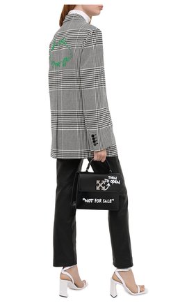 Женский жакет OFF-WHITE черно-белого цвета по цене 137000 руб., арт. 0WEF032E20FAB0021055 | Фото 2 Женский жакет OFF-WHITE черно-белого цвета, арт. 0WEF032E20FAB0021055 | Фото 2