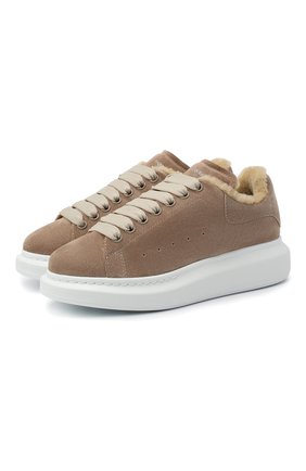 Женские замшевые кеды xl sole ALEXANDER MCQUEEN бежевого цвета по цене 52950 руб., арт. 609650/WHWJ8 | Фото 1 Женские замшевые кеды xl sole ALEXANDER MCQUEEN бежевого цвета, арт. 609650/WHWJ8 | Фото 1