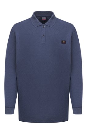 Мужское хлопковое поло PAUL&SHARK синего цвета по цене 19600 руб., арт. C0P1001/C00/3XL-6XL | Фото 1 Мужское хлопковое поло PAUL&SHARK синего цвета, арт. C0P1001/C00/3XL-6XL | Фото 1