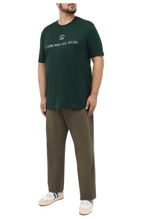 Мужские хлопковые брюки POLO RALPH LAUREN зеленого цвета по цене 15250 руб., арт. 711713346/PRL BS DENIM | Фото 2 Мужские хлопковые брюки POLO RALPH LAUREN зеленого цвета, арт. 711713346/PRL BS DENIM | Фото 2