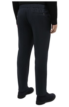 Мужские шерстяные брюки MARCO PESCAROLO темно-зеленого цвета, арт. CARACCI0L0/4266 | Фото 4 (Big sizes: Big Sizes; Материал внешний: Шерсть; Длина (брюки, джинсы): Стандартные; Случай: Повседневный; Стили: Кэжуэл)