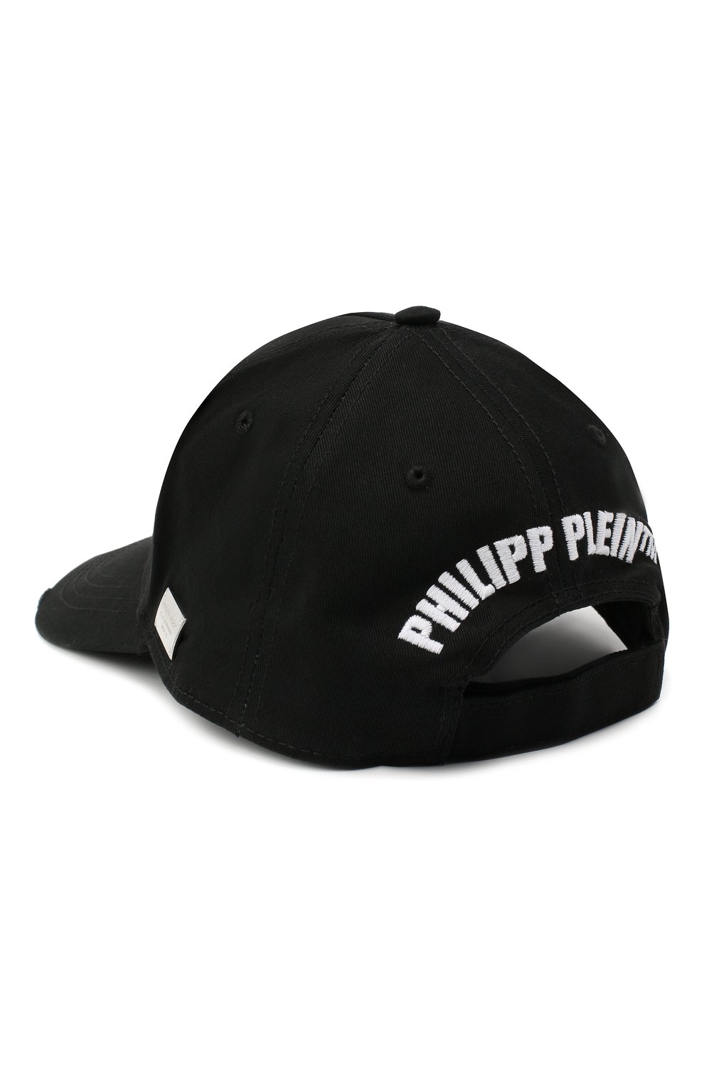 Мужской хлопковая бейсболка PHILIPP PLEIN черно-белого цвета по цене 23490 руб., арт. F20A UAC0039 PTE003N | Фото 2 Мужской хлопковая бейсболка PHILIPP PLEIN черно-белого цвета, арт. F20A UAC0039 PTE003N | Фото 2