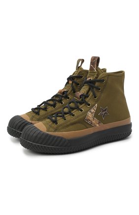 Мужские текстильные кеды bosey mc CONVERSE хаки цвета по цене 10500 руб., арт. 168562 | Фото 1 Мужские текстильные кеды bosey mc CONVERSE хаки цвета, арт. 168562 | Фото 1