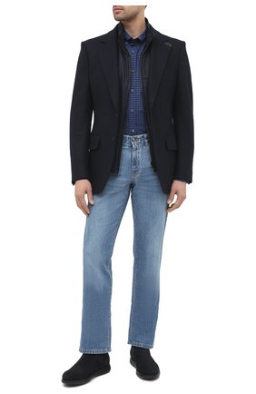 Мужской утепленный жилет CORNELIANI темно-синего цвета по цене 73800 руб., арт. 86C516-0812404/00 | Фото 2 Мужской утепленный жилет CORNELIANI темно-синего цвета, арт. 86C516-0812404/00 | Фото 2