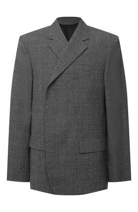 Мужской шерстяной пиджак BALENCIAGA серого цвета по цене 199500 руб., арт. 625501/TIT08 | Фото 1 Мужской шерстяной пиджак BALENCIAGA серого цвета, арт. 625501/TIT08 | Фото 1