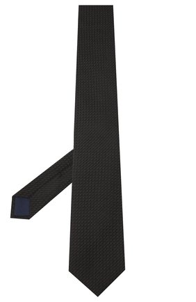 Мужской шелковый галстук CORNELIANI черного цвета по цене 17000 руб., арт. 86U306-0820306/00 | Фото 2 Мужской шелковый галстук CORNELIANI черного цвета, арт. 86U306-0820306/00 | Фото 2