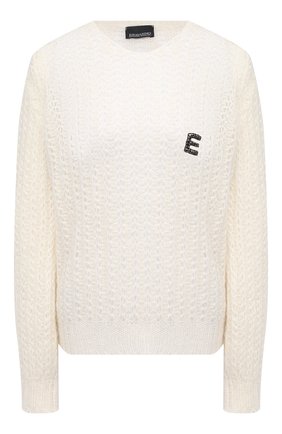 Женский шерстяной свитер ERMANNO ERMANNO SCERVINO белого цвета по цене 36450 руб., арт. 47T MG25 QUE | Фото 1 Женский шерстяной свитер ERMANNO ERMANNO SCERVINO белого цвета, арт. 47T MG25 QUE | Фото 1