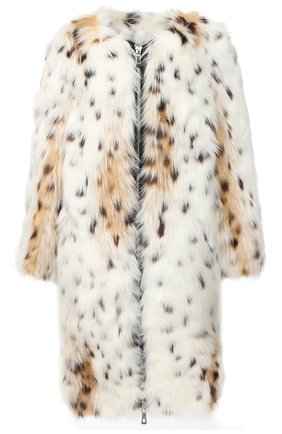 Женская шуба из экомеха ERMANNO ERMANNO SCERVINO белого цвета по цене 63200 руб., арт. 47T CP40 VIN | Фото 1 Женская шуба из экомеха ERMANNO ERMANNO SCERVINO белого цвета, арт. 47T CP40 VIN | Фото 1