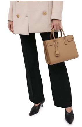Женская сумка sac de jour baby SAINT LAURENT светло-бежевого цвета по цене 189000 руб., арт. 421863/02G9W | Фото 2 Женская сумка sac de jour baby SAINT LAURENT светло-бежевого цвета, арт. 421863/02G9W | Фото 2