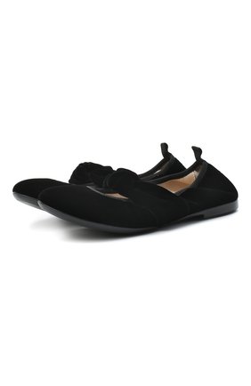 Детские балетки EMPORIO ARMANI черного цвета по цене 18750 руб., арт. XXD009/X0T35/35-40 | Фото 1 Детские балетки EMPORIO ARMANI черного цвета, арт. XXD009/X0T35/35-40 | Фото 1