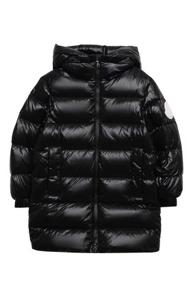 Детское пуховое пальто MONCLER черного цвета по цене 59500 руб., арт. F2-954-1C514-20-68950/4-6A | Фото 1 Детское пуховое пальто MONCLER черного цвета, арт. F2-954-1C514-20-68950/4-6A | Фото 1