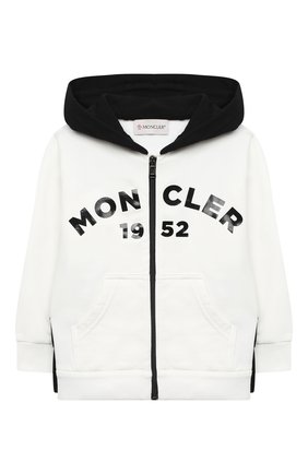 Детский комплект из толстовки и брюк MONCLER белого цвета по цене 26300 руб., арт. F2-951-8M730-20-80996 | Фото 2 Детский комплект из толстовки и брюк MONCLER белого цвета, арт. F2-951-8M730-20-80996 | Фото 2